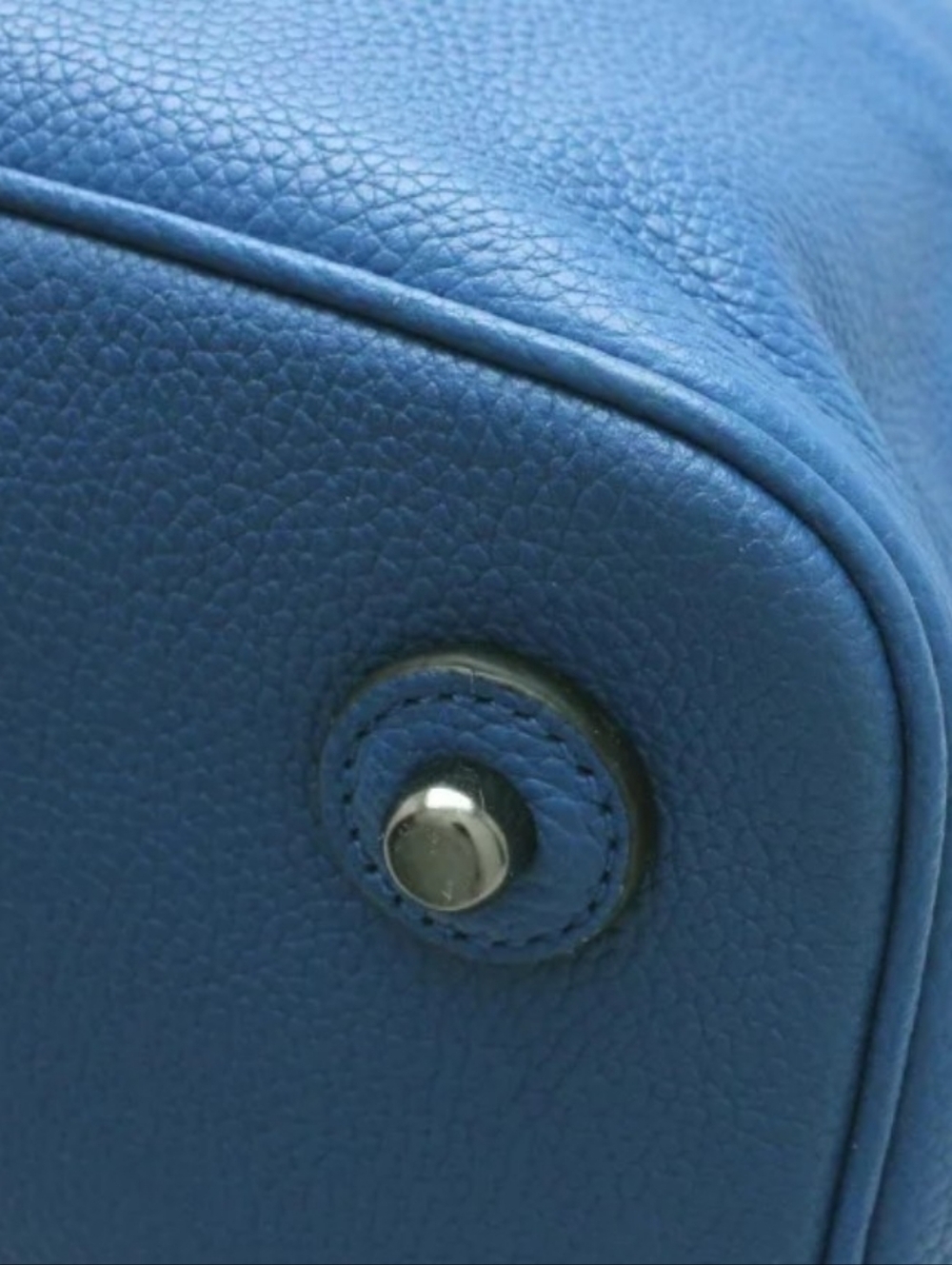 Coach Varsity Stripe Explorer Bag In Pebbled Leather -Blue - Picture 14 of 15